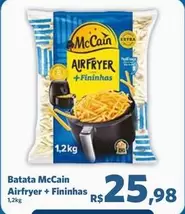 Oferta de McCain - Batata Airfryer + Fininhas por R$25,98 em Sam's Club