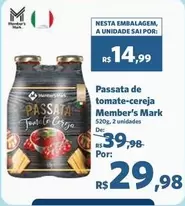 Oferta de De   - Passata De Tomate-cereja por R$29,98 em Sam's Club