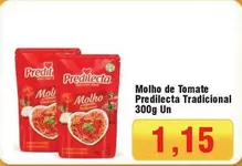 Oferta de Predilecta - Molho De Tomate Tradicional por R$1,15 em Spani Atacadista