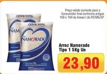 Oferta de Namorado - Arroz por R$23,9 em Spani Atacadista