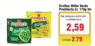 Oferta de Predilecta - Ervilha/Milho Verde por R$2,59 em Spani Atacadista