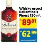 Oferta de Ballantine´s - Whisky Escocés Finest por R$89,91 em Mercado Extra