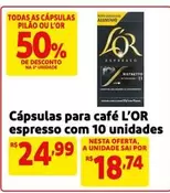 Oferta de L'Or - Cápsulas Para Café Espresso Com 10 Unidades por R$24,99 em Mercado Extra