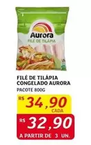 Oferta de Aurora - Filé De Tilápia Congelado por R$34,9 em Assaí Atacadista