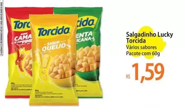 Oferta de Sabor - Salgadinho Lucky Torcida por R$1,59 em Atacadão