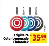 Oferta de Finlandek - Frigideira Color Lemonade por R$35,99 em Extra