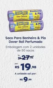 Oferta de Dover Roll - Saco Para Banheiro & pia  Perfumado por R$19,98 em Sam's Club