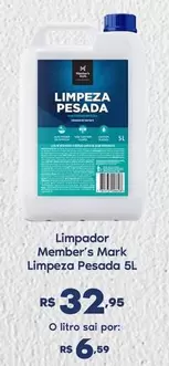 Oferta de Member's Mark - Limpador Limpeza Pesada por R$32,95 em Sam's Club