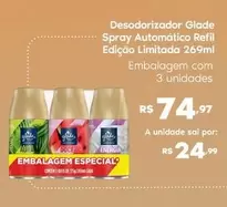 Oferta de Glade - Desodorizador Grade Spray Automatico Refi por R$74,97 em Sam's Club