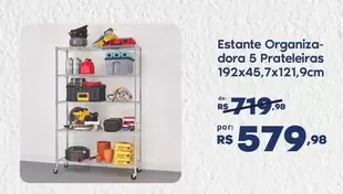 Oferta de Estante Organiza-dora 5 Prateleiras por R$579,98 em Sam's Club