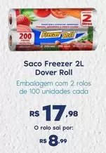 Oferta de Dover Roll - Saco Freezer 2l por R$17,98 em Sam's Club