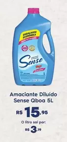 Oferta de O boticario - Amaciante Diluido Sense Qboa por R$15,95 em Sam's Club