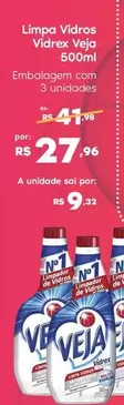 Oferta de Veja - Limpa Vidros Vidrex por R$41,98 em Sam's Club