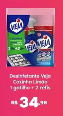 Oferta de Veja - Desinfetante Cozinha Limão 1 Gatilho + 2 Refís por R$34,98 em Sam's Club