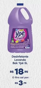 Oferta de Ypê - Desinfetante Lavanda Bak por R$18,95 em Sam's Club