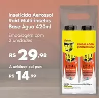 Oferta de Raid - Inseticida Aerossol Multi-insetes Base Água por R$14,99 em Sam's Club