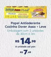 Oferta de Leve - Papel Antiaderente Cozinha Dover Assa + por R$14,98 em Sam's Club