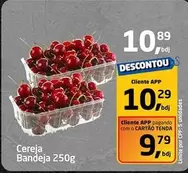 Oferta de Cereja -  Bandeja por R$10,89 em Tenda Atacado