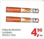 Oferta de Lumipam - Folha De Aluminio 30cm X 7,5m por R$4,9 em Tenda Atacado