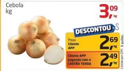 Oferta de Cebola - Cebola por R$3,09 em Tenda Atacado