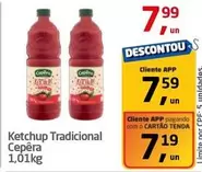 Oferta de Cepêra - Ketchup Tradicional por R$7,99 em Tenda Atacado