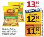 Oferta de Yoki - Batata Palha Extra Fina por R$13,69 em Tenda Atacado