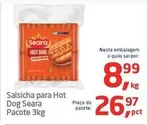 Oferta de Seara - Salsicha Para Hot Dog por R$26,97 em Tenda Atacado