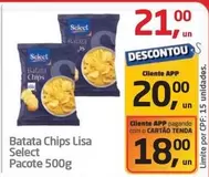 Oferta de Select - Batata Chips Lisa por R$21 em Tenda Atacado