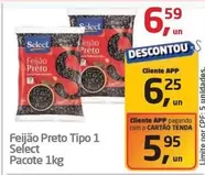 Oferta de Select - Feijão Preto Tipo 1 por R$6,59 em Tenda Atacado