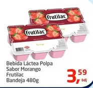 Oferta de Frutilac - Bebida Láctea Polpa Sabor Morango por R$3,59 em Tenda Atacado