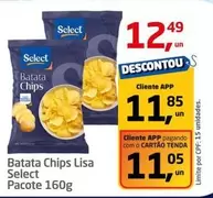 Oferta de Select - Batata Chips Lisa por R$12,49 em Tenda Atacado