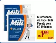 Oferta de Mili - Guardanapo De Papel por R$1,99 em Max Atacadista