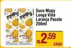 Oferta de Mupy - Suco  Longa Vida Laranja por R$2,59 em Max Atacadista