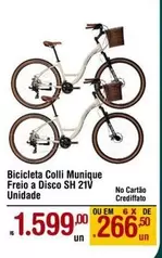 Oferta de Bicicleta Colli Munique Freio A Disco Sh 21V por R$1599 em Max Atacadista