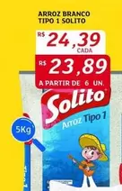 Oferta de Solito - Arroz Branco Tipo 1 por R$24,39 em Assaí Atacadista