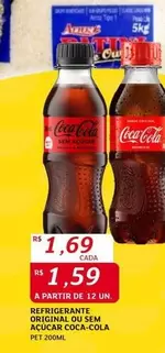 Oferta de Coca-Cola - refrigerante original ou sem coca-cola por R$1,69 em Assaí Atacadista