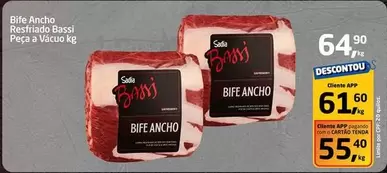 Oferta de Bassi - Bife Ancho Resfriado Bassi por R$64,9 em Tenda Atacado