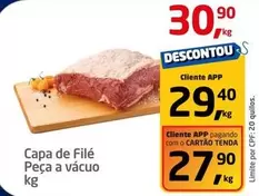 Oferta de De   - Capa De Filé Peça A Vácuo por R$30,9 em Tenda Atacado