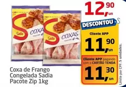 Oferta de Sadia - Coxa De Frango Congelada por R$12,9 em Tenda Atacado