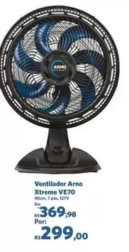 Oferta de Arno - Ventilador Xtreme V670 por R$269 em Sam's Club