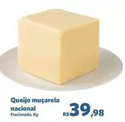 Oferta de Nacional - Queijo Muçarela Nacional por R$39,98 em Sam's Club