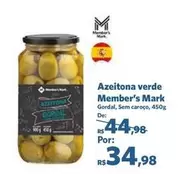 Oferta de Member's Mark - Azeitona Verde por R$34,98 em Sam's Club