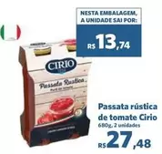 Oferta de Cirio - Passata Rústica De Tomate por R$13,74 em Sam's Club