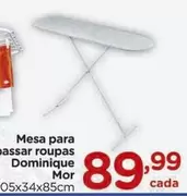 Oferta de Mor - Mesa Para Bassar Roupas Dominique por R$89,99 em Carrefour