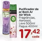 Oferta de Bom Ar - Purificador De Ar Ar Air Wick por R$17,42 em Carrefour