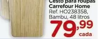 Oferta de Carrefour - Home Cesto Para Roupas por R$79,99 em Carrefour