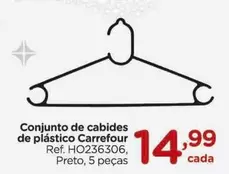 Oferta de Carrefour - Conjunto De Cabides De Plástico por R$14,99 em Carrefour