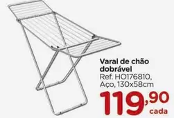 Oferta de Varal -  De Chão Dobrável por R$119,9 em Carrefour