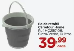 Oferta de Carrefour - Balde Retratil por R$39,99 em Carrefour