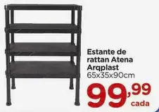 Oferta de Arquiplast - Estante De Rattan Atena Arqplast por R$99,99 em Carrefour